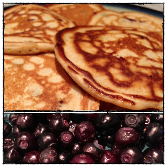 Huckleberry Pancakes | Flax + Honey